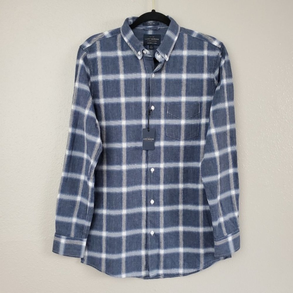 Lucky Brand Washed & Worn Classic Fit Button Down - Picture 1 of 5